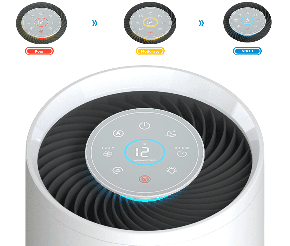 Trumkey-Technology-G200S-Air-Purifier-Control-Panel