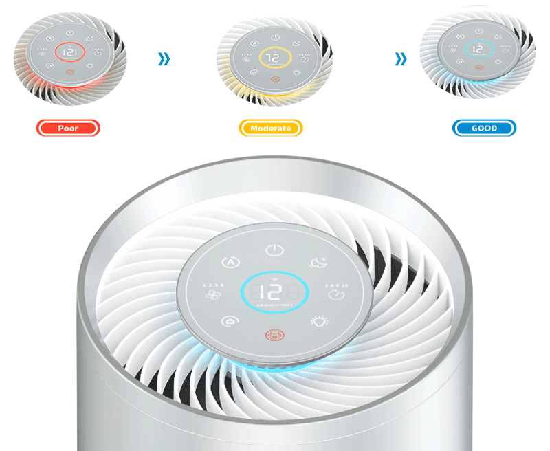 Trumkey-Technology-M100S-Air-Purifier-Control-Panel
